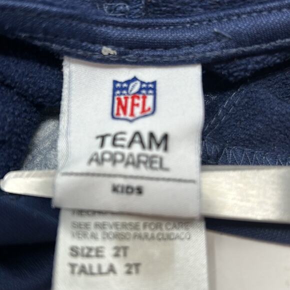 Seahawks NFL Apparel Toddler Kids Navy Blue Hoody with Front Pouch Size 2 t - Picture 9 of 11